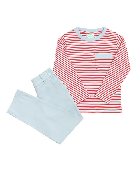 Copeland Pocket Shirt Set | Grace and James Kids, LLC