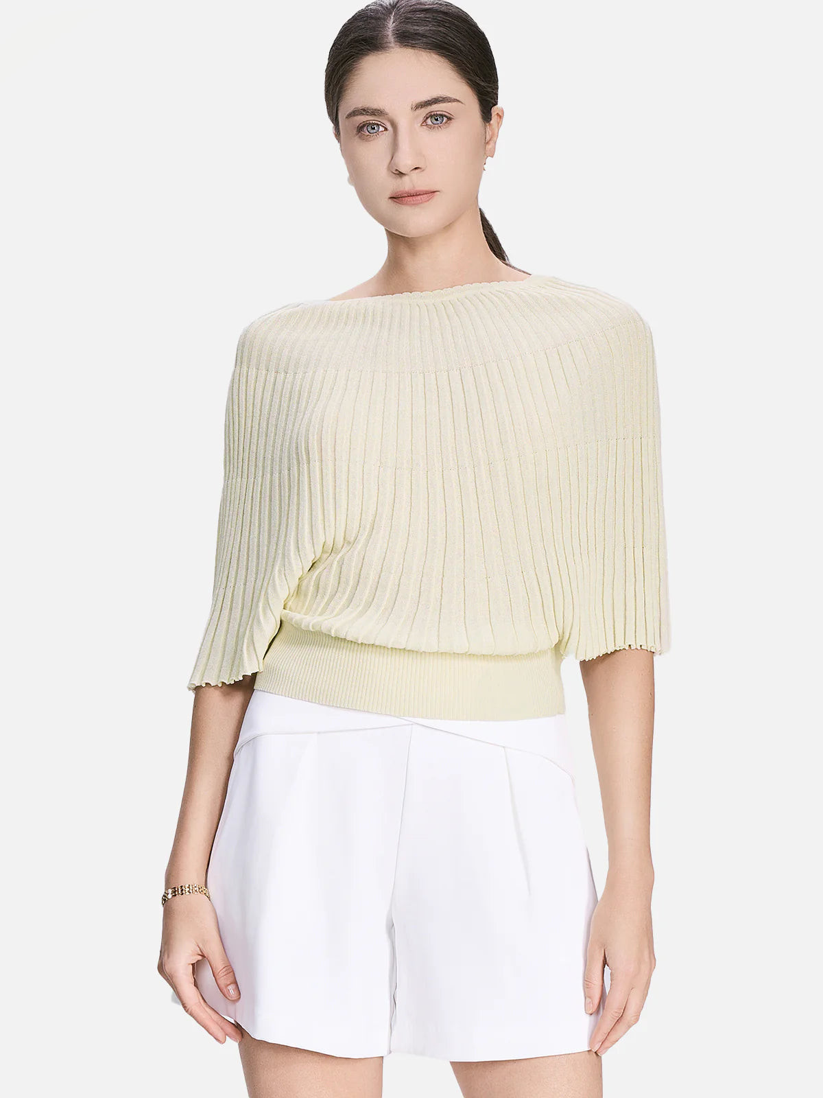 Loose Batwing Sleeve Knit Sweater | SDEER