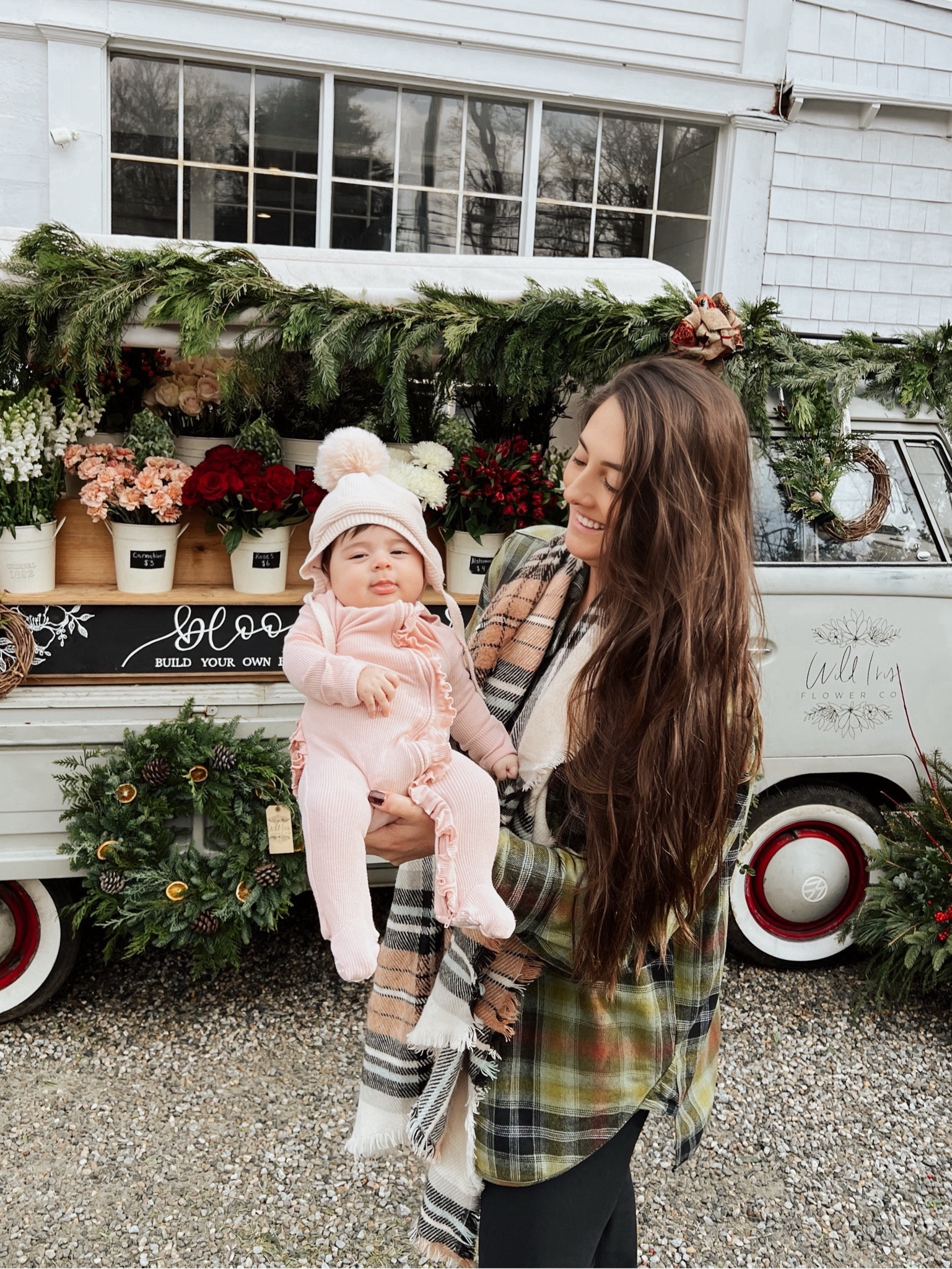Feeling festive 🌿🌲 green plaid flannel free people holiday baby onesie pompom hat flower truck 

#LTKbaby #LTKHoliday #LTKSeasonal