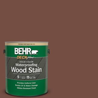 1 gal. #SC-129 Chocolate Solid Color Waterproofing Exterior Wood Stain | The Home Depot