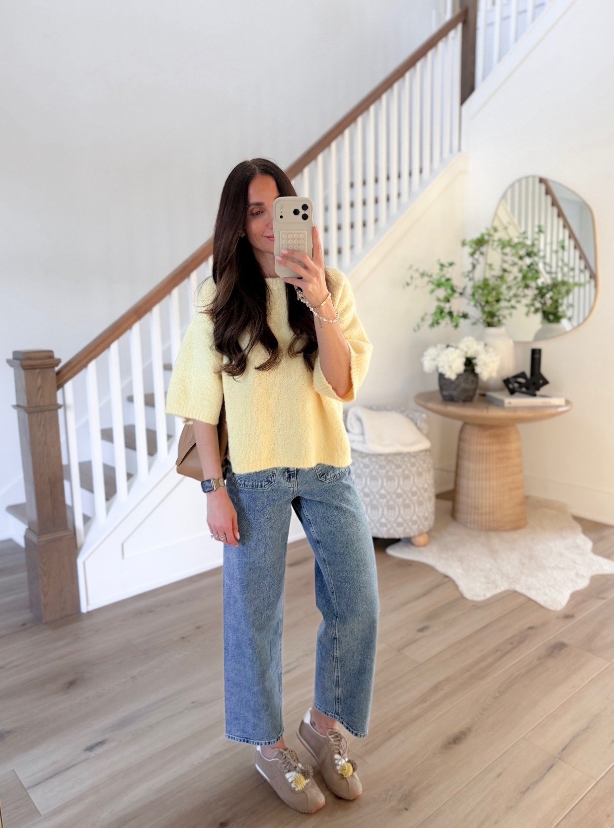 Target teacher outfit inspo, spring outfit, short sleeve sweater, trending jeans, annabrstyle 

#LTKgrwm #LTKSeasonal #LTKootd