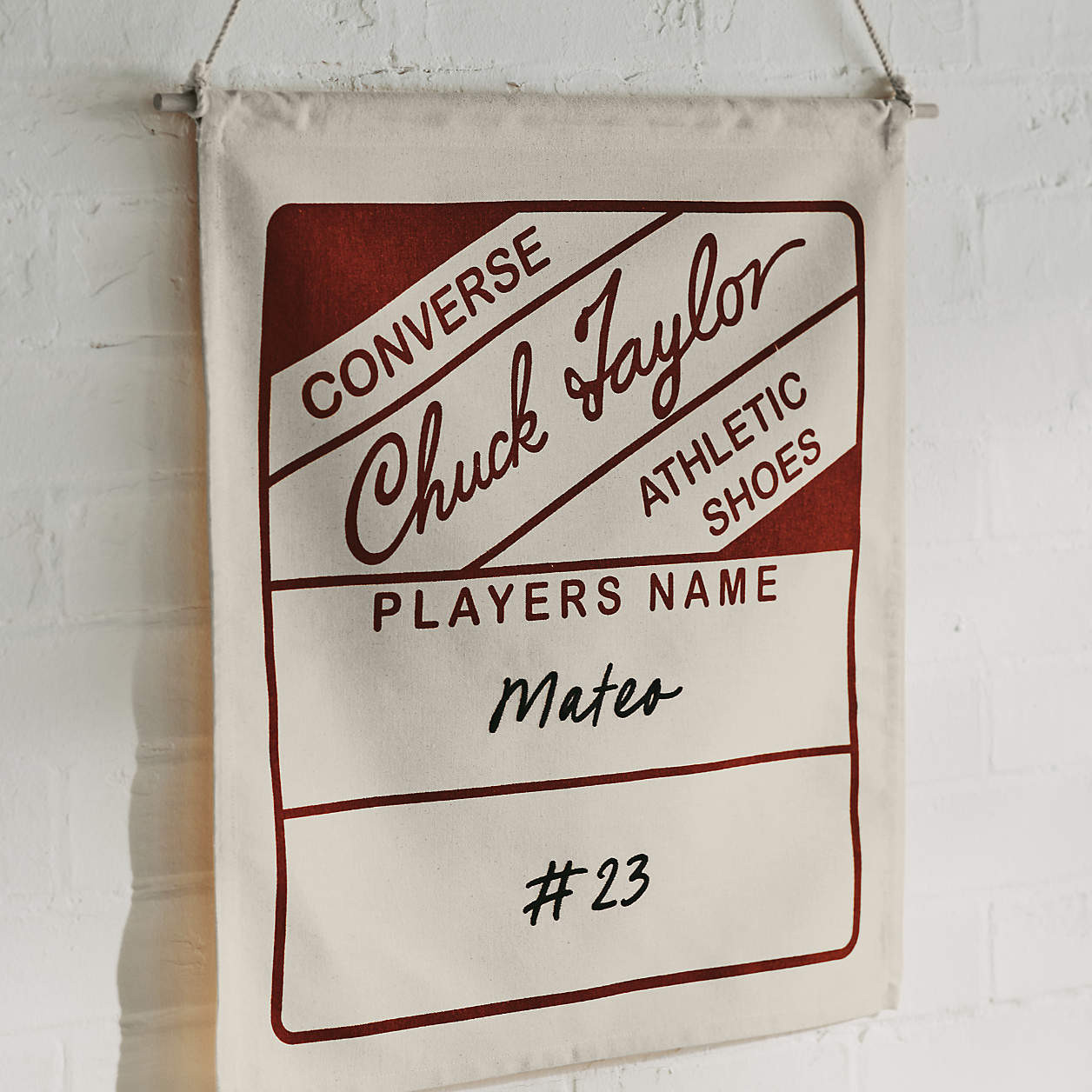 Converse Athlete Personalized Wall Art | Crate & Kids | Crate & Barrel