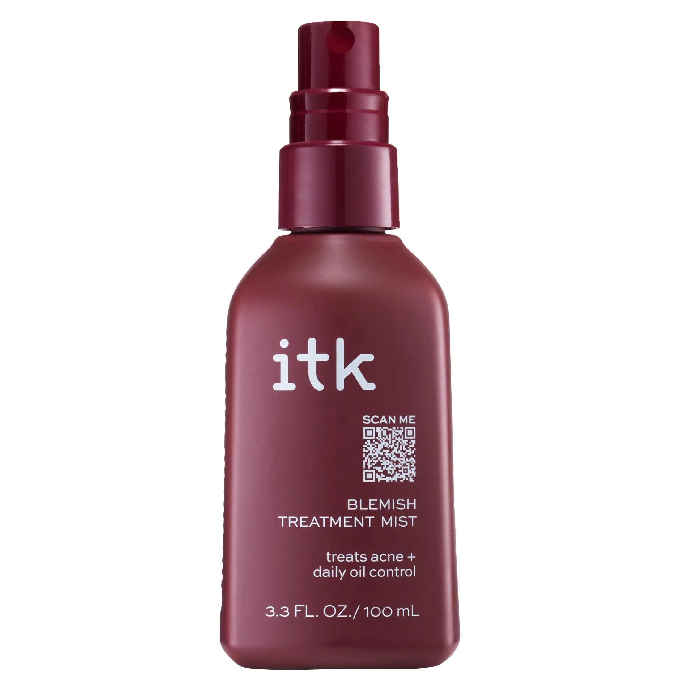 ITK Blemish Treatment Mist for Acne Prone Skin with Salicylic Acid, 3.3 oz - Walmart.com | Walmart (US)