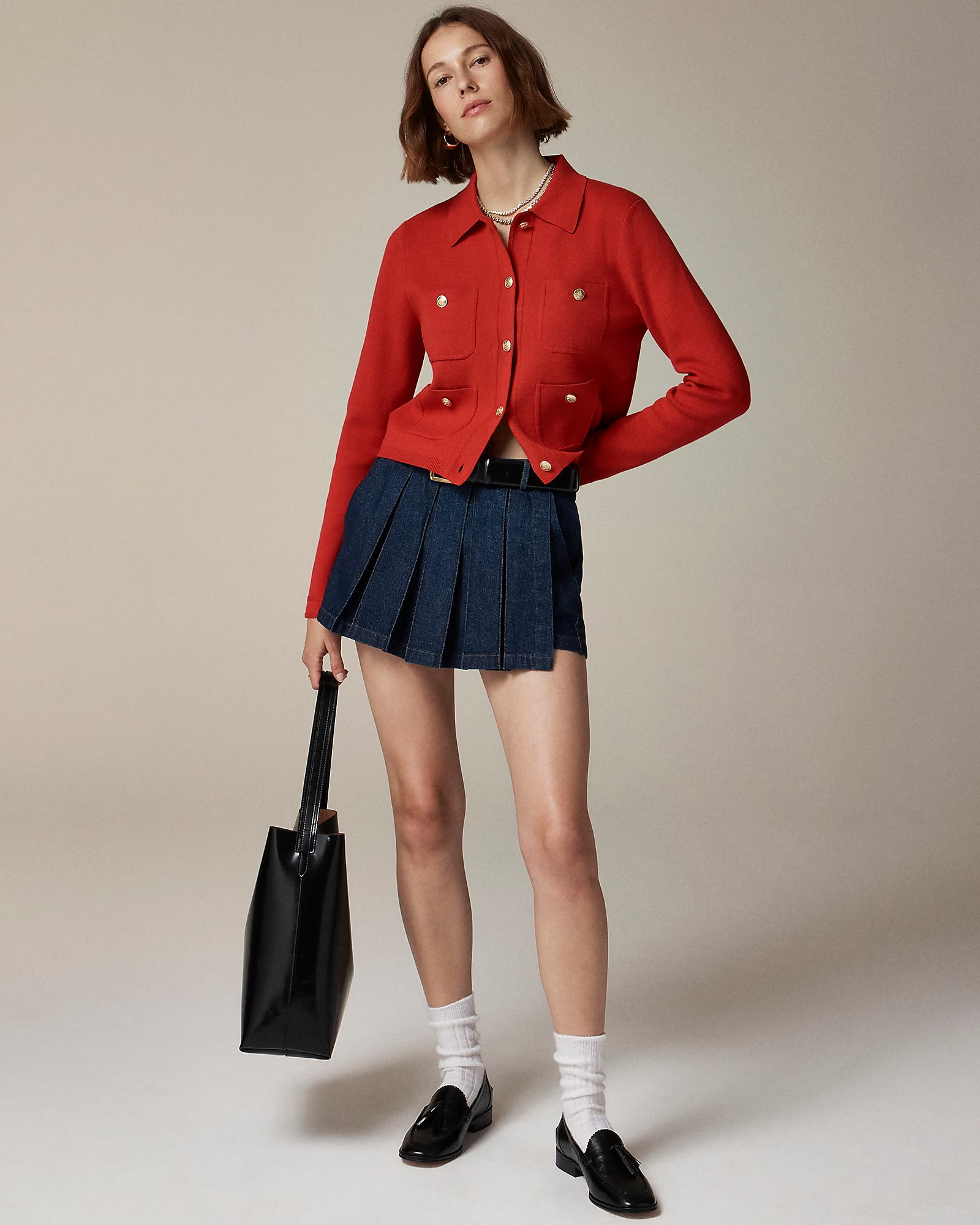 Patch-pocket sweater lady jacket | J. Crew US