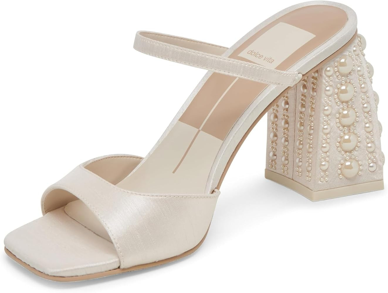 Amazon.com | Dolce Vita Women's Jemmy Pearl Sandal, Vanilla, 8 | Slides | Amazon (US)