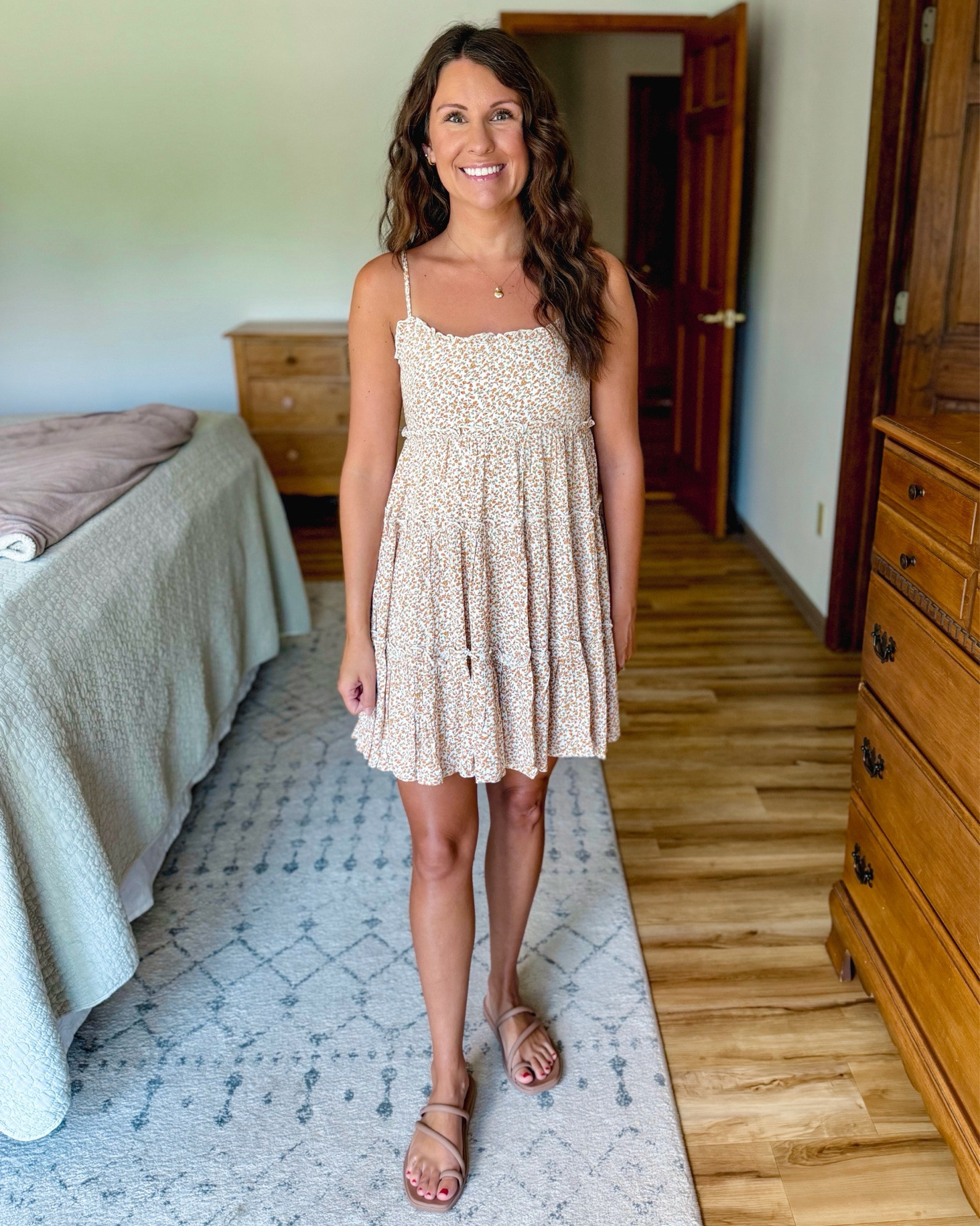 xs in all 3 dresses! 
6 in my croc sandals, my cowboy boots are thrifted so I linked similar and my heels are also older, so I linked similar.

#LTKPetite #LTKgrwm #LTKootd