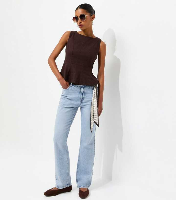 Blue Anica Straight Leg Jeans | New Look | New Look (UK)