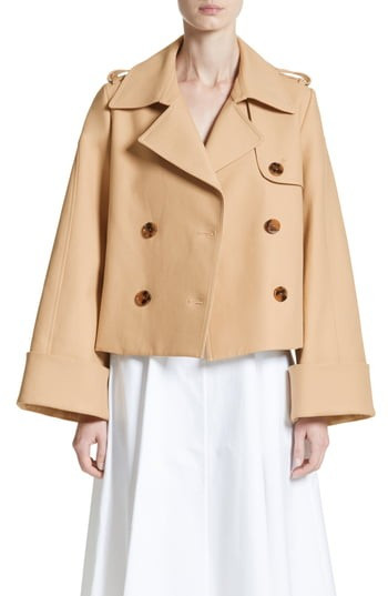 Women's Khaite Bianca Crop Trench | Nordstrom