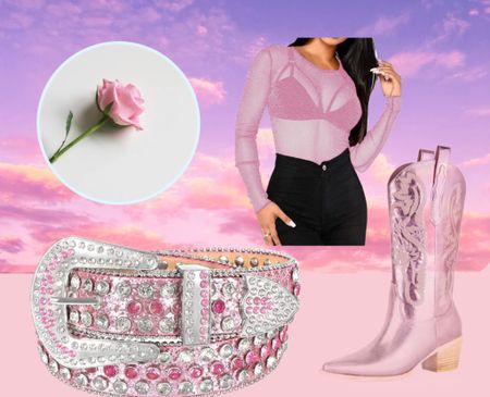 Pink western outfit #pink #pinkboots

#LTKunder50 #LTKGiftGuide #LTKshoecrush