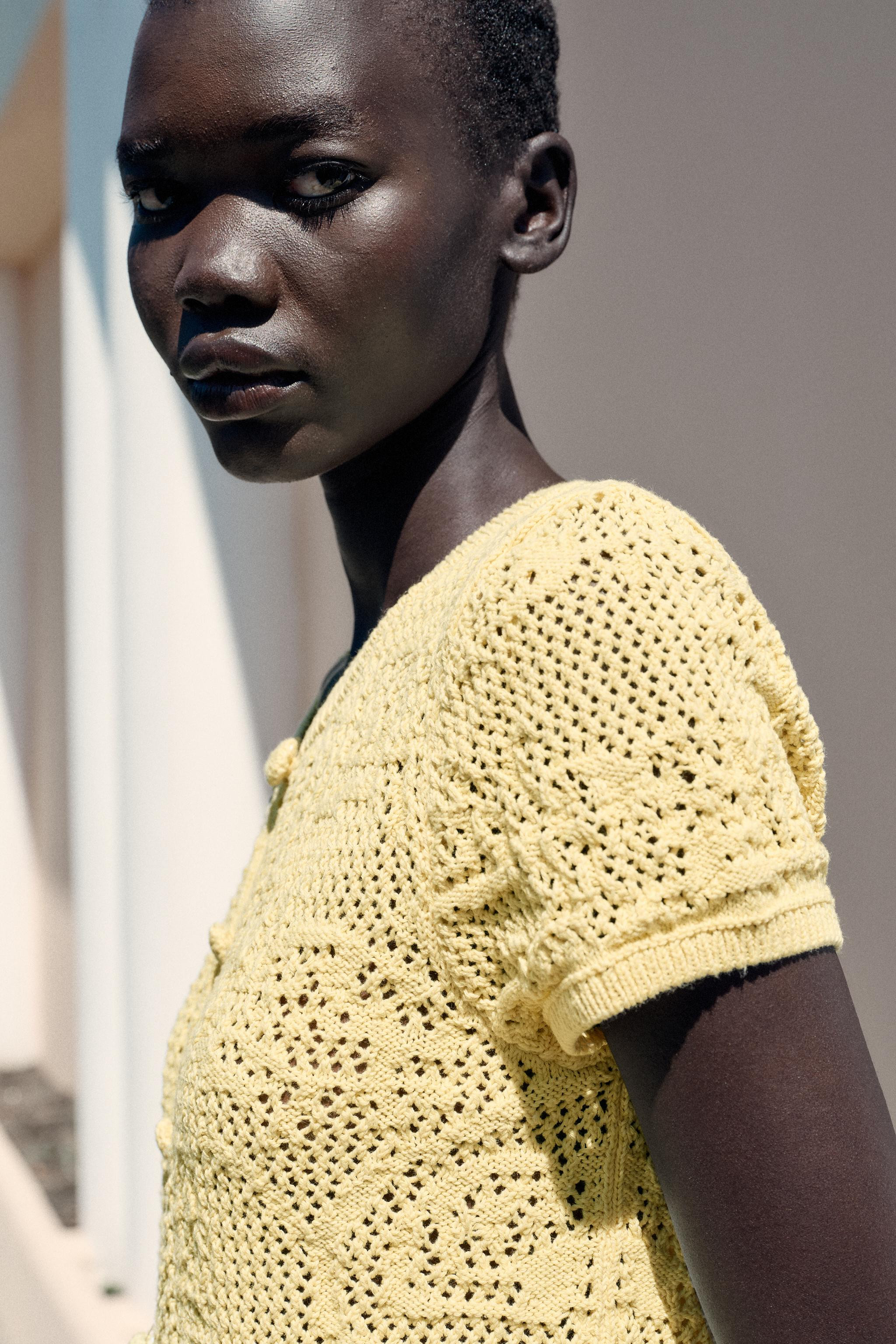CROCHET KNIT TOP | Zara UK