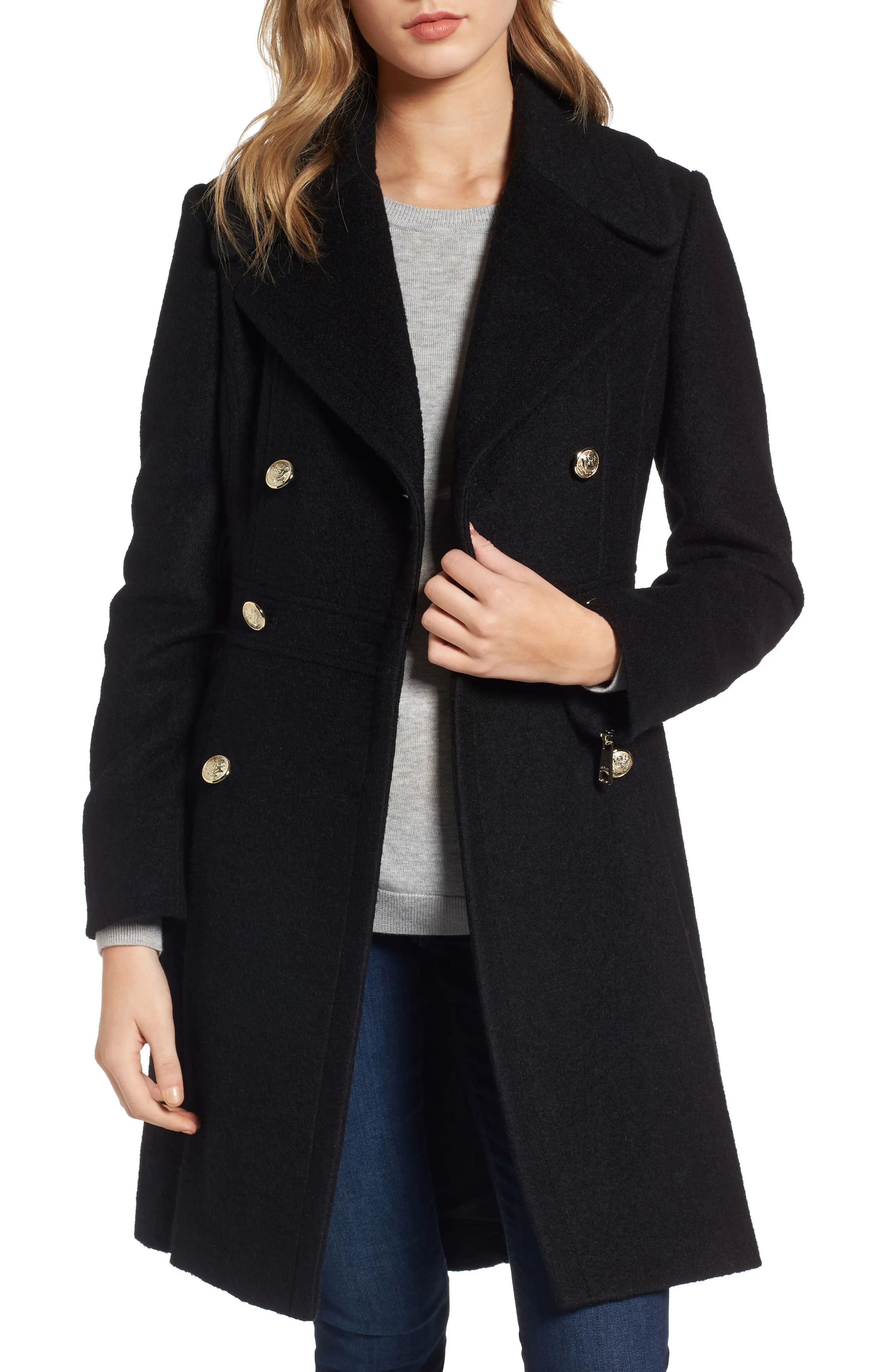 Double Breasted Wool Blend Coat | Nordstrom