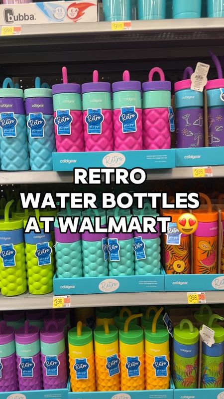 These water bottles are pulling at my 90s kid heart!!! The retro colors take me right back! 😍 I also attached a few other Walmart summer finds below that I love ❤️ 

#LTKSeasonal #LTKVideo #LTKSummerSales
