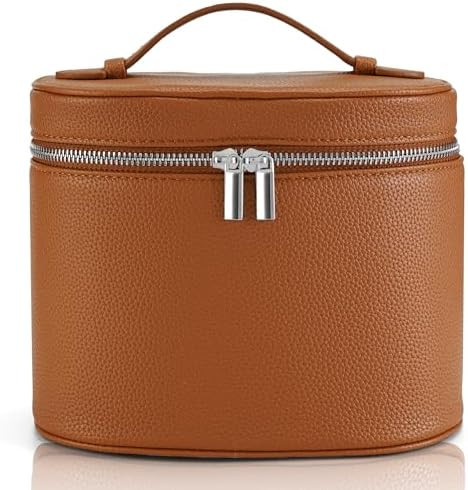 Makeup Bag Vanity Case Cosmetic Bag with Removable Divider Travel Toiletry Bag for Women Portable... | Amazon (US)