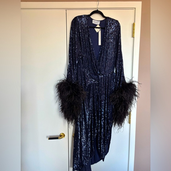 NWT Nervi Milano Donna Dress in Navy and Black, Size Italian 42 | Poshmark