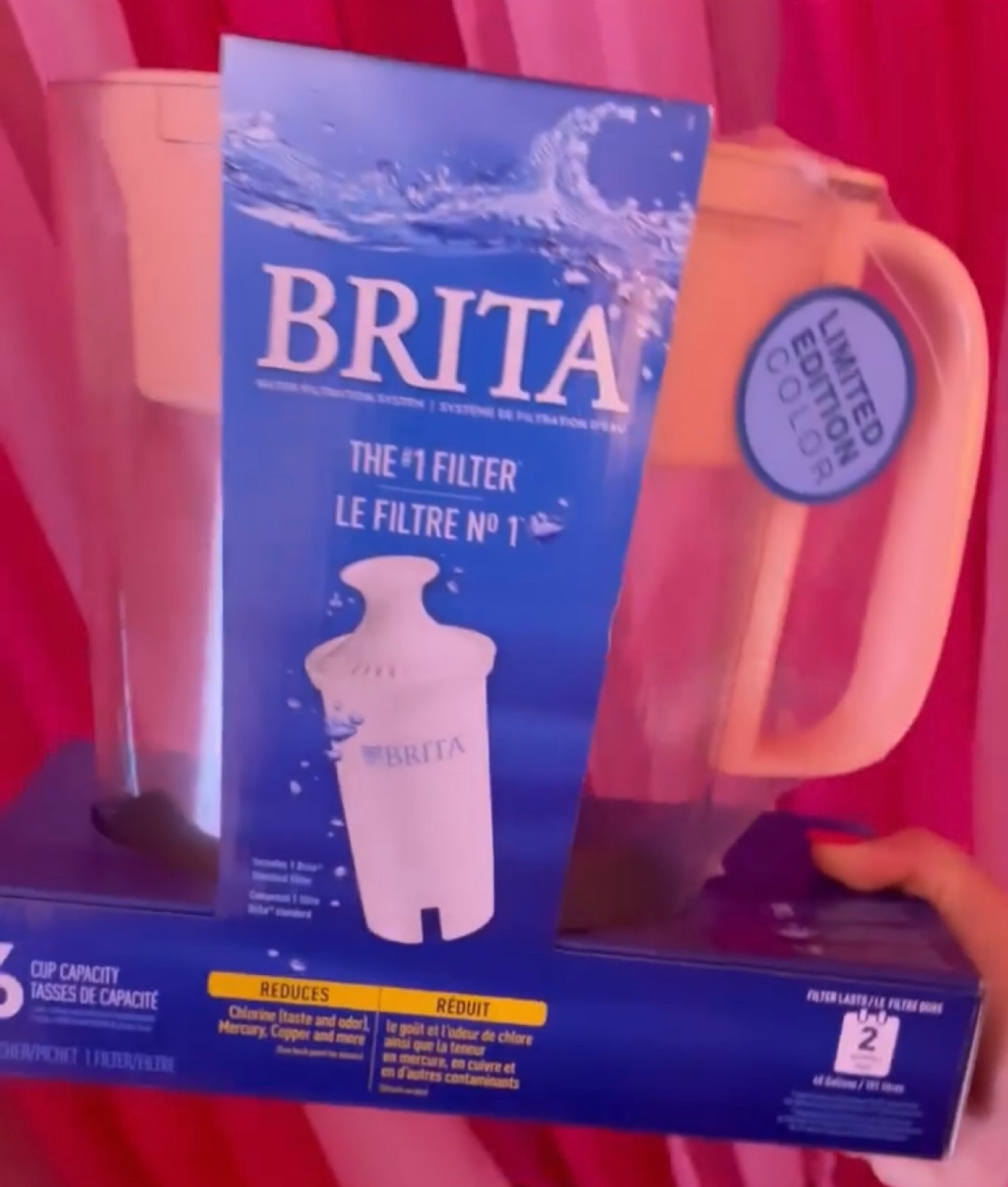 New Limited Edition Pink Brita Pitcher! Other colors are available as well at Target! 