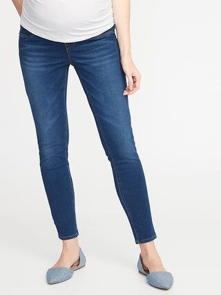 Maternity Front Low-Panel Rockstar 24/7 Sculpt Jeggings | Old Navy (US)