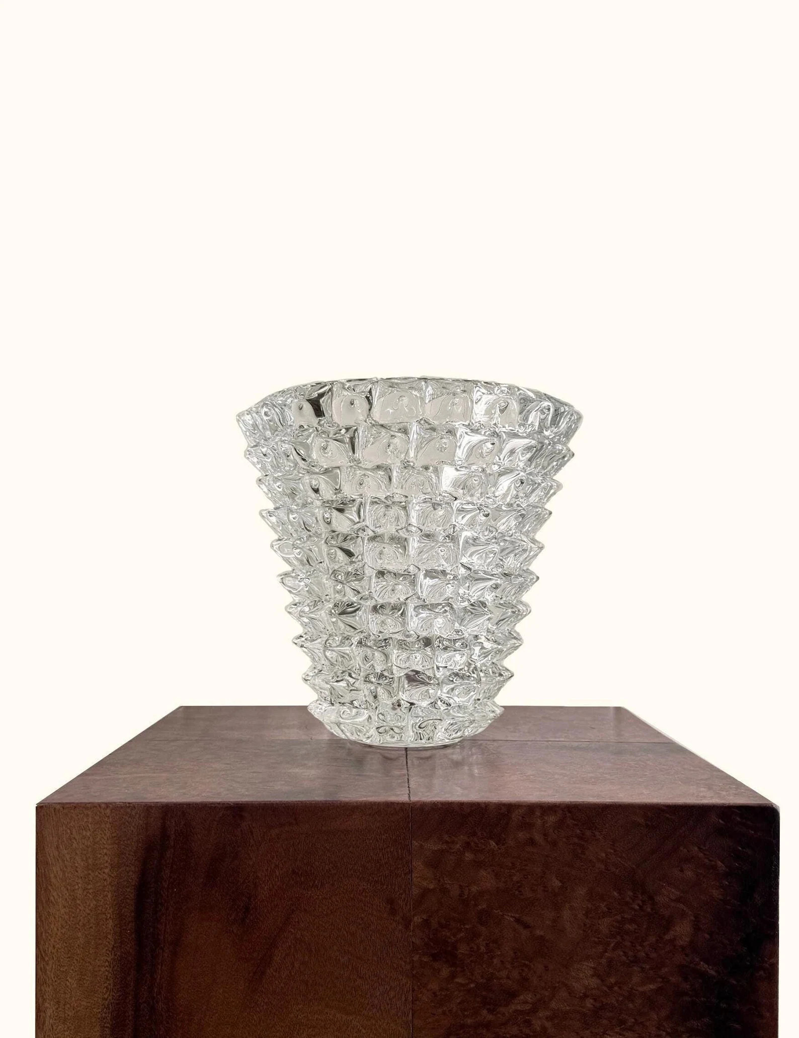 LA FAE Handblown Murano-style Glass Vase With Spiky Nodes - Classic Rostrato Artisanal Decor - Et... | Etsy (US)