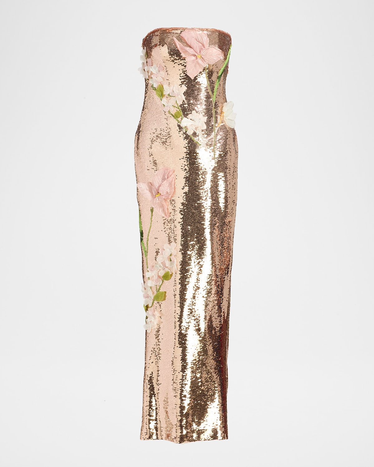 Iris Strapless Sequined Column Gown | Neiman Marcus