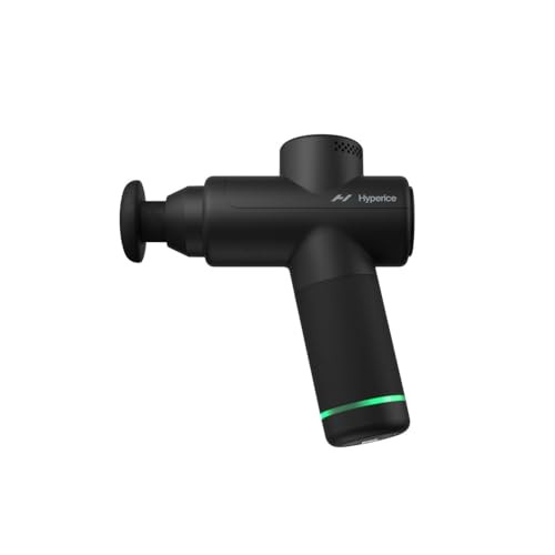 Hyperice Hypervolt Go 2 in Black - Featuring Quiet Glide Technology - Handheld Percussion Massage Gun | 3 Speeds, 2 Interchangeable Heads | Helps Relieve Sore Muscles and Stiffness | FSA-HSA Eligible | Amazon (US)