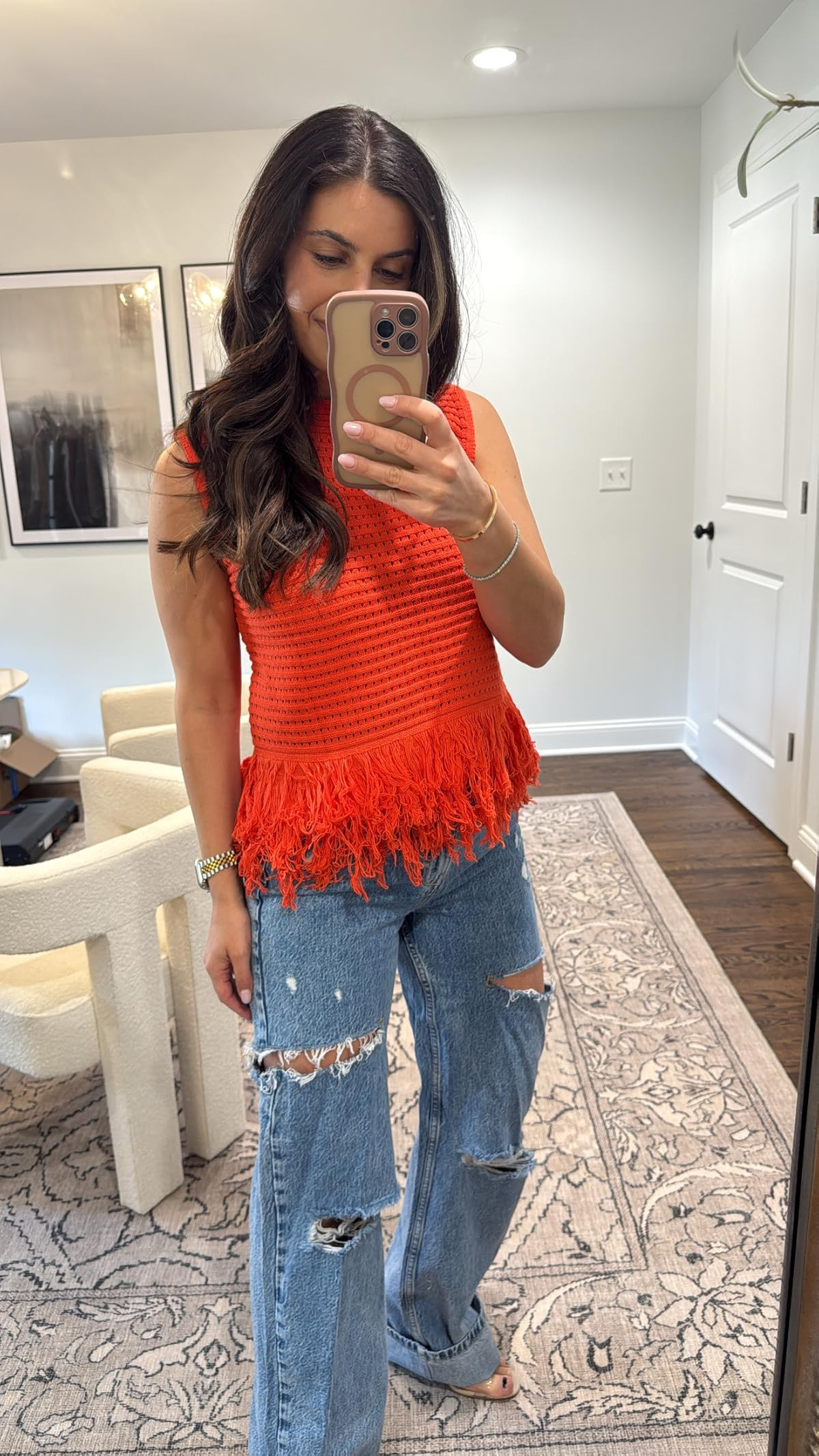 Crochet top from @amazon #amazonfashion 

 #LTKootd #LTKPetite