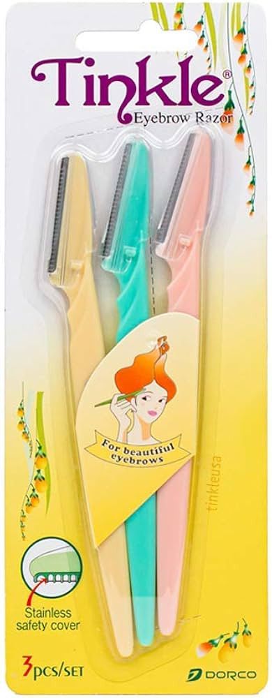 Tinkle Dermaplaning Tool 3ct, Dermaplane Razor for Women, Safe and Easy Peach Fuzz Remover, Eyebr... | Amazon (US)