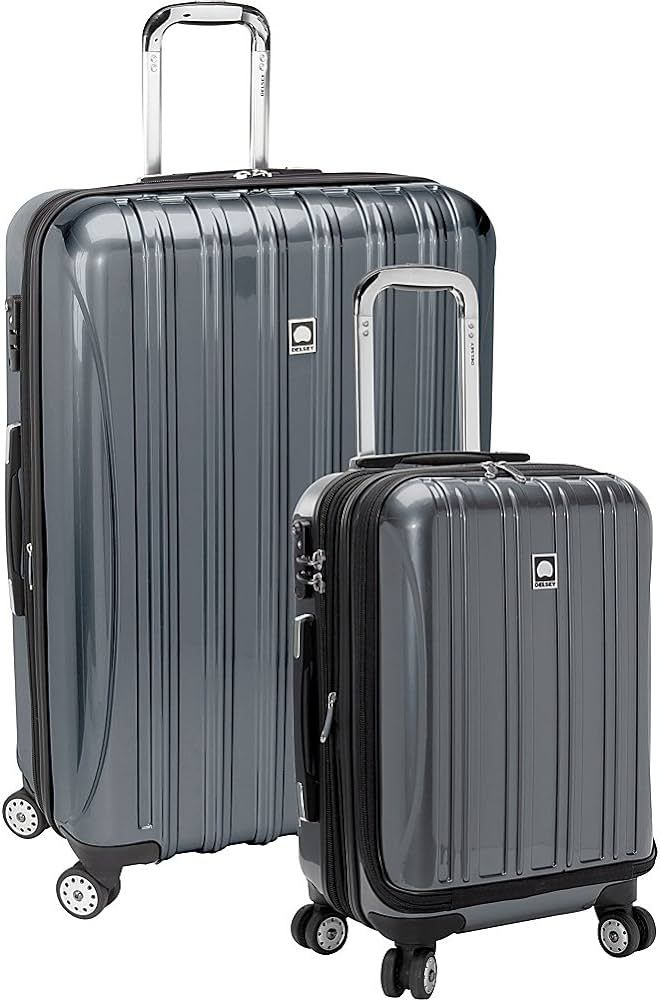 DELSEY Paris Helium Aero Hardside Expandable Luggage with Spinner Wheels, Titanium, 2-Piece Set (... | Amazon (US)