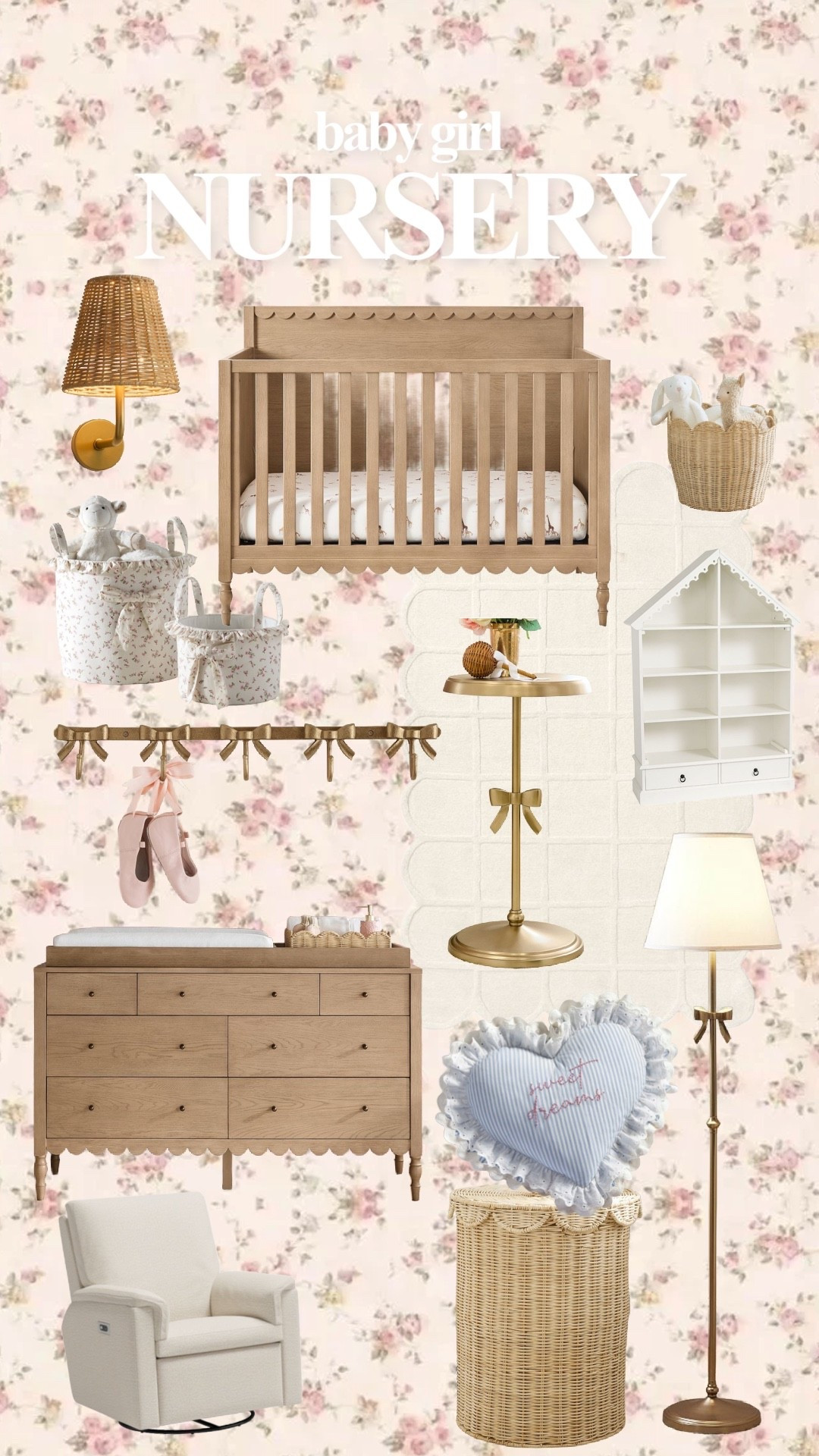 baby girl nursery all from pottery barn kids 💗🍼👶🏼

#LTKBump #LTKmomlife #LTKBaby