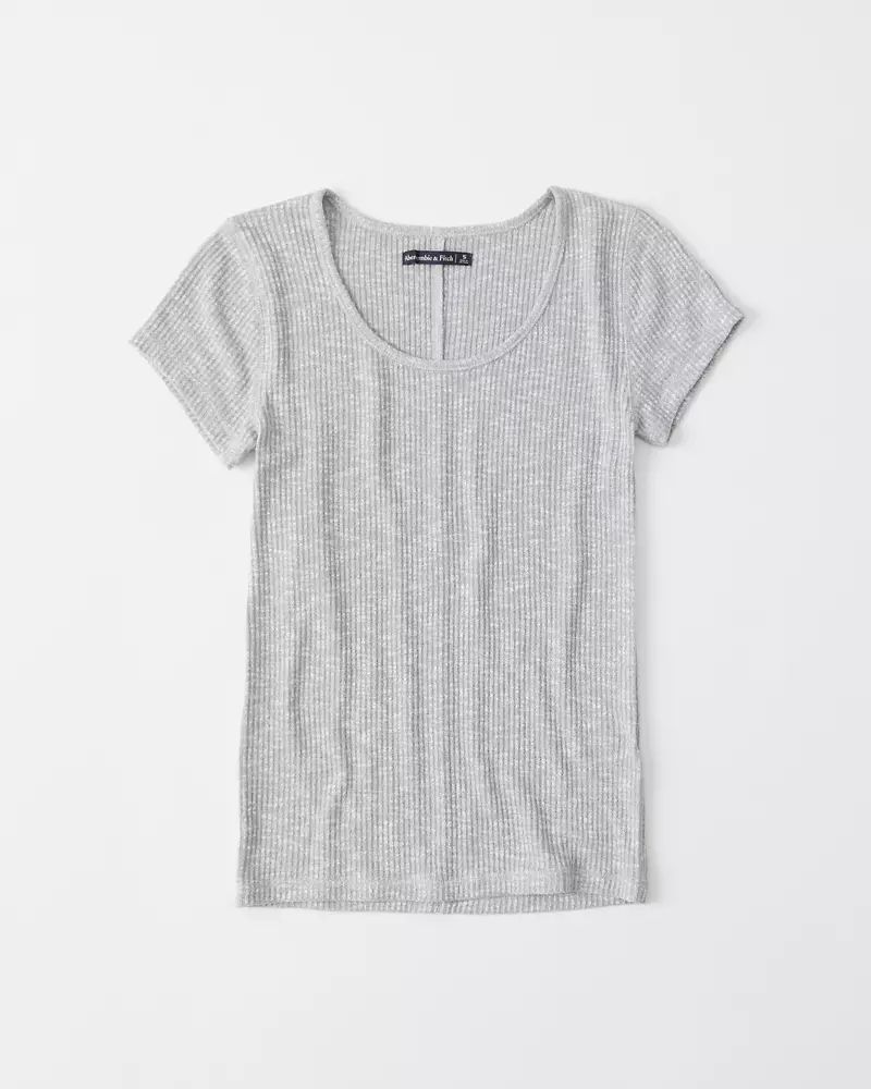 Slim Ribbed Tee | Abercrombie & Fitch US & UK