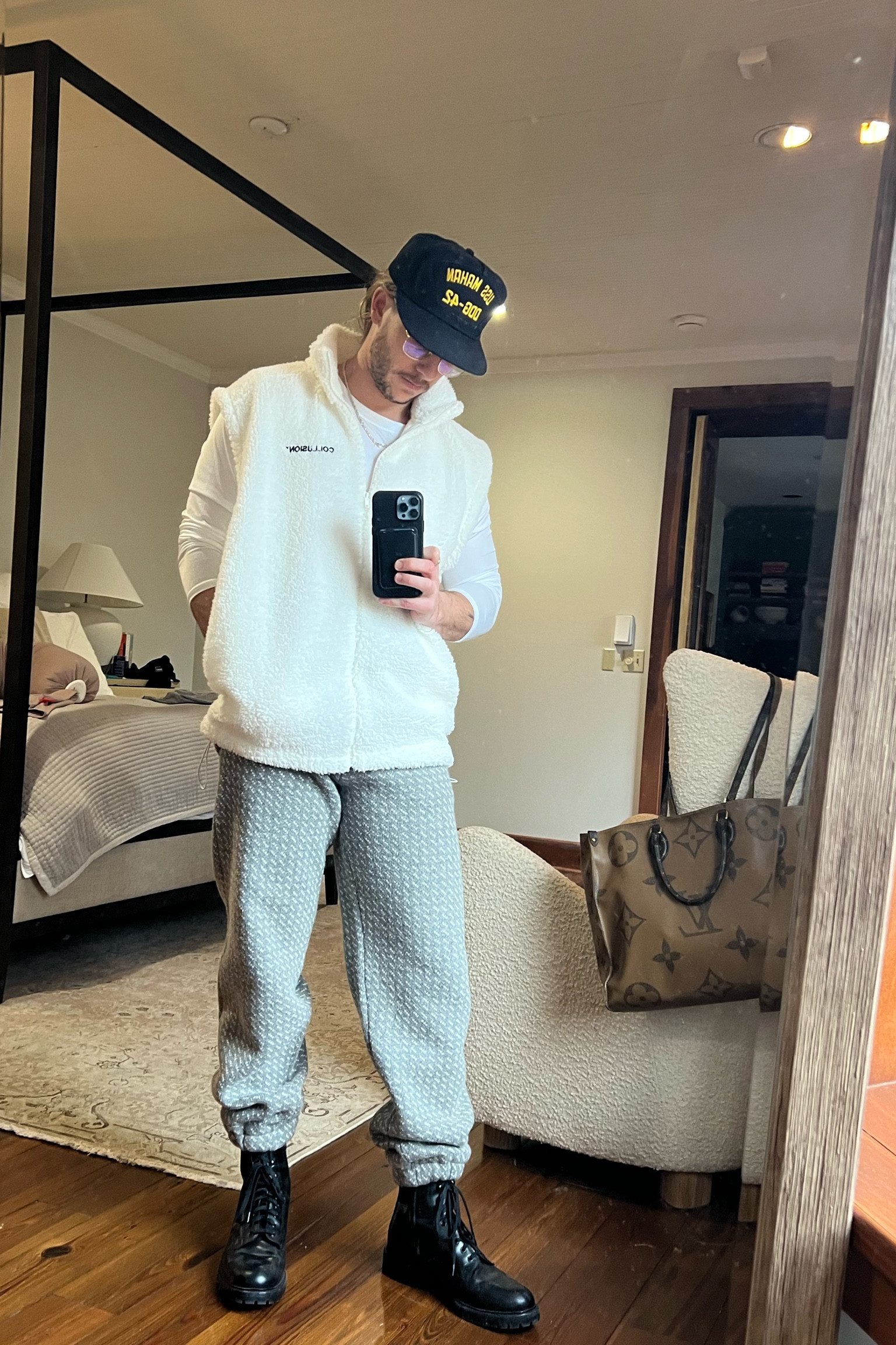 Couldn’t link the sweats, but everything else is here! 
ASOS Vest: LG
Amazon Long Sleeve: MD
Pants: Aime Leon Dore X Woolrich

#LTKmens #LTKFind #LTKunder50