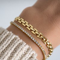 Gold Bracelet Chain Bracelet Dainty Silver Gifts For Her Minimalist Stacking Vintage | Etsy (US)