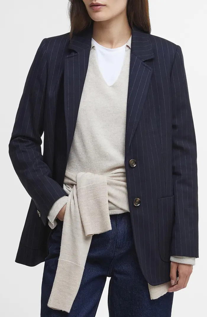 Barbour Imogen Pinstripe Tailored Jacket | Nordstrom | Nordstrom