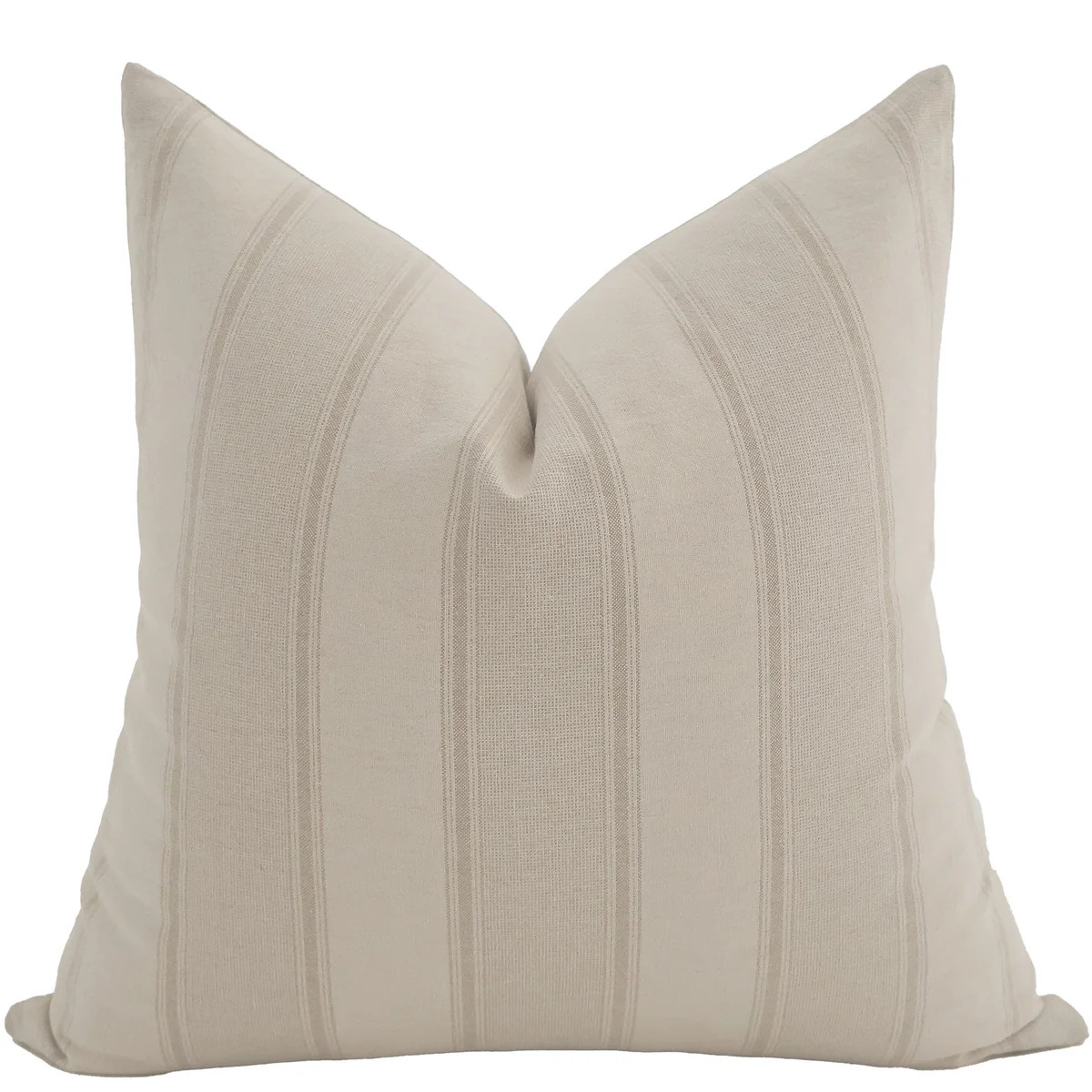 French Linen Stripe Pillow Cover | Hackner Home (US)