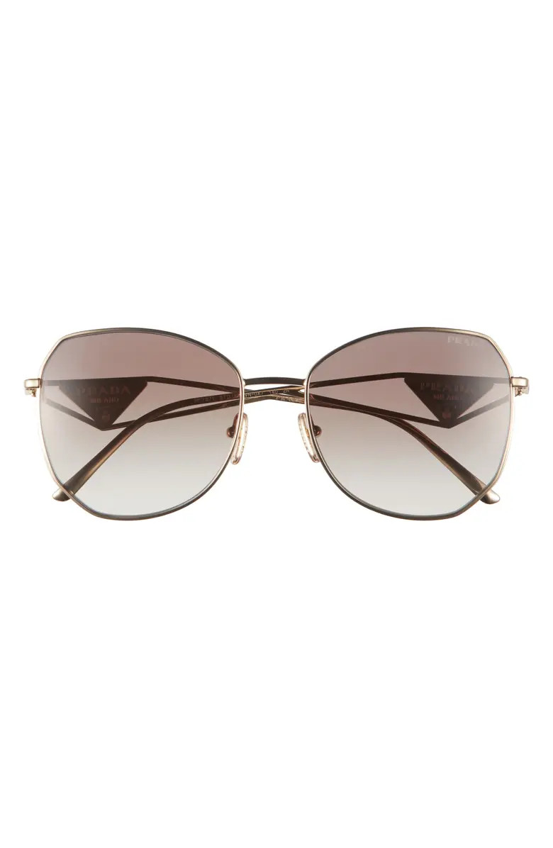57mm Gradient Round Sunglasses | Nordstrom