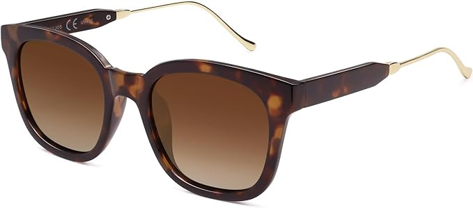 SOJOS Classic Square Polarized Sunglasses Womens Mens Retro Trendy UV400 Sunnies SJ2050 | Amazon (US)