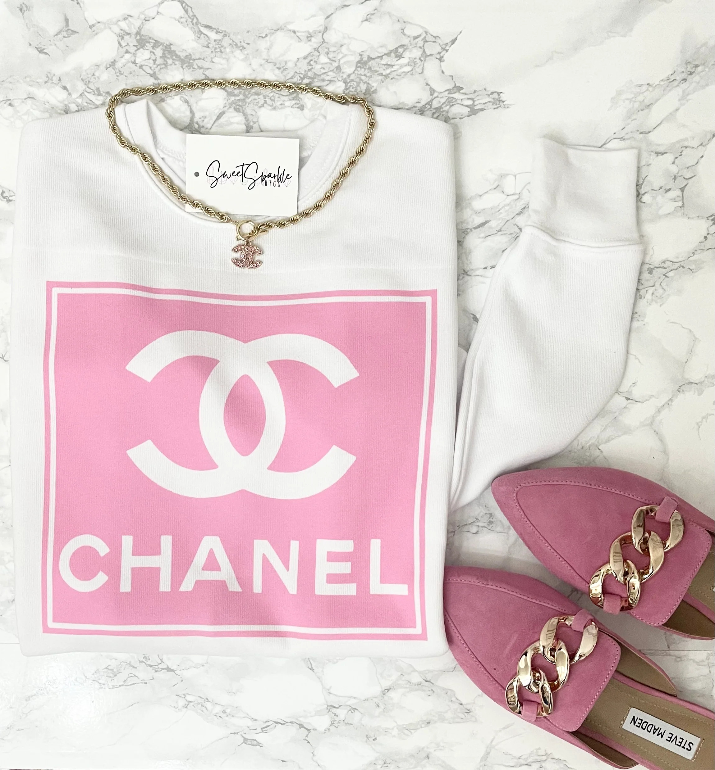 Pink CC Sweatshirt | Sweet Sparkle by GG 