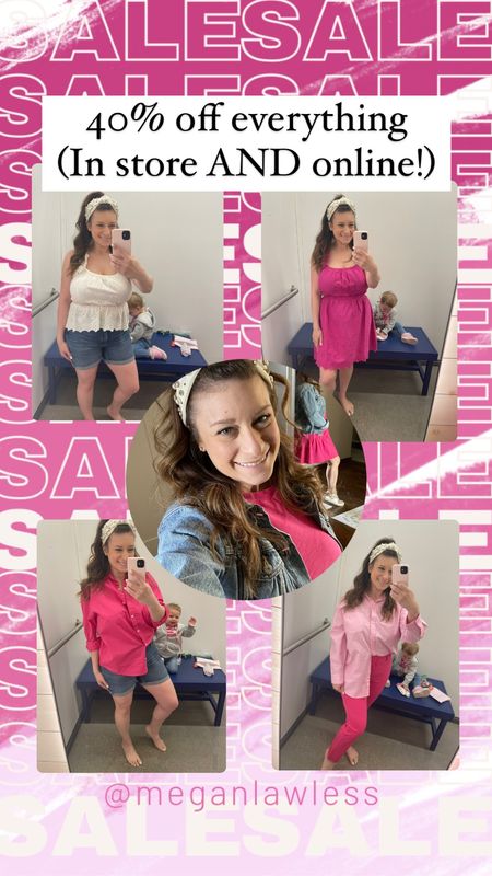 40% off everything in store and online at Old Navy!

Tank top: wearing size medium (bra friendly)
Shorts: size 8 (I LOVE these but please note these have no stretch, size up if in between!) 
Sleeveless dress wearing size medium and bra friendly
Tiered T-shirt dress I sized down to a small 
Denim jacket size medium (not petite but I do roll the sleeves) 
Both boyfriend shirts I sized down to a small and they are still oversized. Did a half tuck so you could see it tucked in but that it is also long enough over leggings
Pixie pants sized down to a 6 but need the petite length in an 8

#LTKcurves #LTKsalealert #LTKunder50