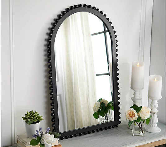 Arched Mirror with Beaded Border by Valerie | QVC