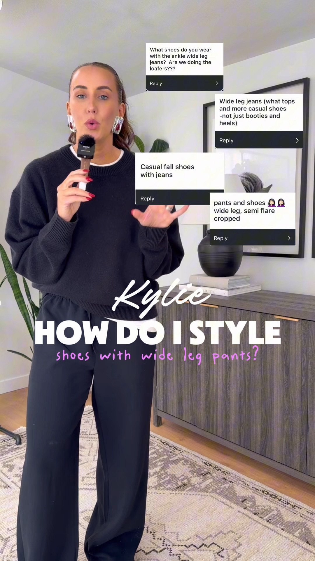 tips for styling wide leg pants!

Sweater: L
Pants: M Tall 



#LTKTall #LTKootd