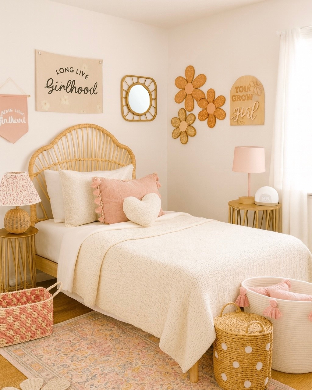 boho kids decor, boho girl bedroom, kids room decor, girls room ideas, boho nursery decor, rattan kids decor, flower wall decor, woven baskets, kids room accessories, pink kids decor, neutral kids room, boho wall art, girls room makeover, kids room inspo, toddler girl room decor, playroom decor ideas, girl decor, boho aesthetic kids room, kids home decor find, target home finds, Amazon finds, toddler playroom, pink kids bedroom, toddler girl bedroom, baby nursery, pink nursery decor, bedroom makeover, kids playroom

#LTKKids #LTKHome #LTKBaby