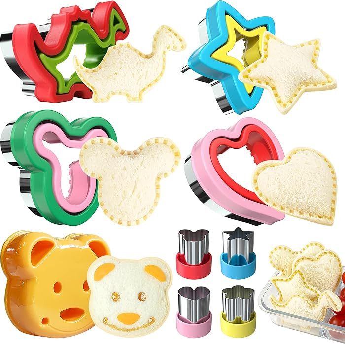Sandwich Cutter and Sealer, Sandwich Cutter for Kids 5 PCS\uff08BIG\uff09, Decruster Sandwich Mak... | Amazon (US)