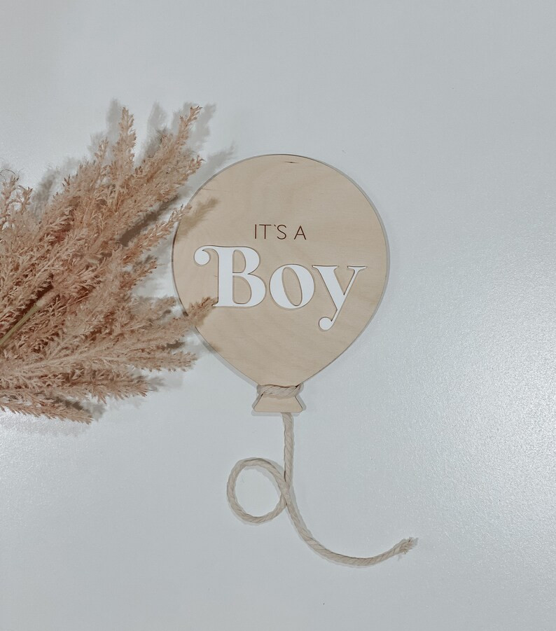 Baby Balloon Birth Announcement Birth Announcement Acrylic Hospital Photo Prop Newborn Balloon De... | Etsy (US)