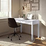 SIMPLIHOME Warm Shaker SOLID WOOD Rustic Modern 48 inch Wide Home Office Desk, Writing Table, Workst | Amazon (US)