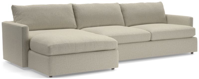 Lounge II 2-Piece Sectional Sofa + Reviews | Crate and Barrel | Crate & Barrel