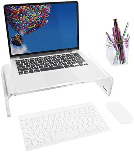 OFFICE1ST Acrylic Monitor Stand Monitor Riser Computer Stand Storage Support Laptop Riser, Printe... | Amazon (US)