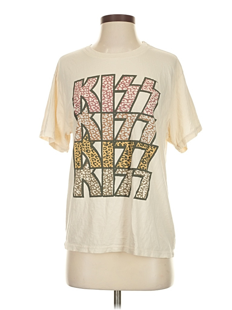 LETLUV Ivory Short Sleeve T-Shirt Size S - 36% off | ThredUp (US)