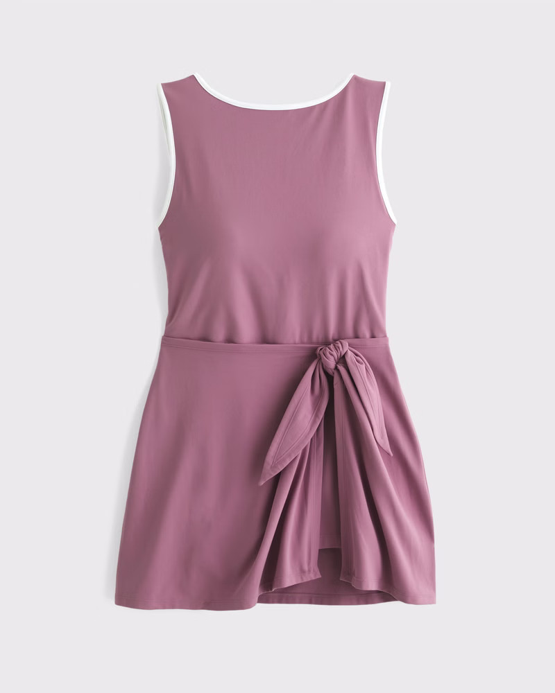 New!BestsellerActive by AbercrombieYPB studioFLEX Slash Wrap Mini Dress | Abercrombie & Fitch (US)