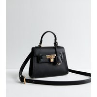 Black Leather-Look Top Handle Crossbody Bag New Look | New Look (UK)