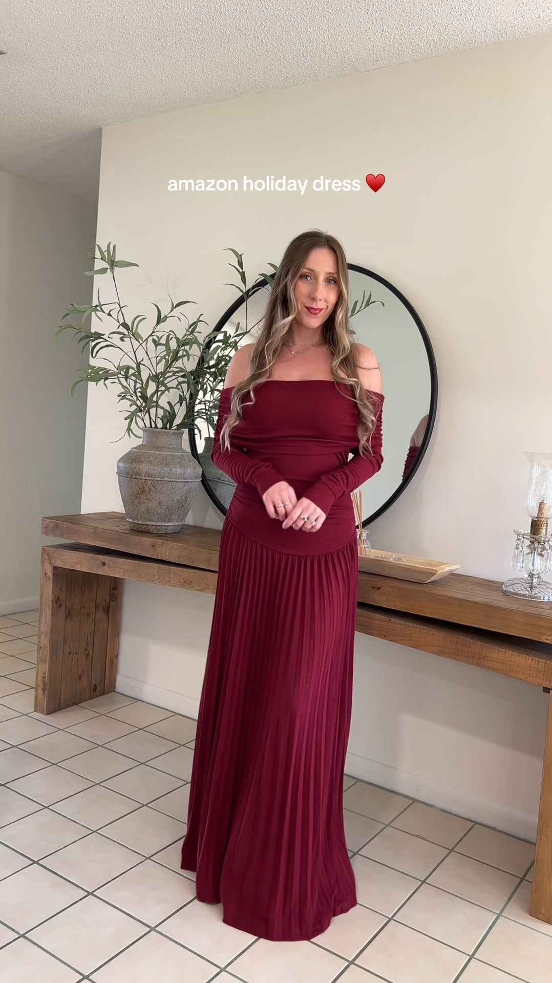 Lioness maxi long sleeve red burgundy dress from Amazon perfect for the holidays like Christmas 

#LTKHoliday #LTKSeasonal #LTKStyleTip