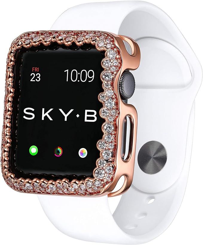 SKYB Champagne Bubbles Rose Gold Protective Jewelry Case for Apple Watch Series 1, 2, 3, 4, 5 Dev... | Amazon (US)