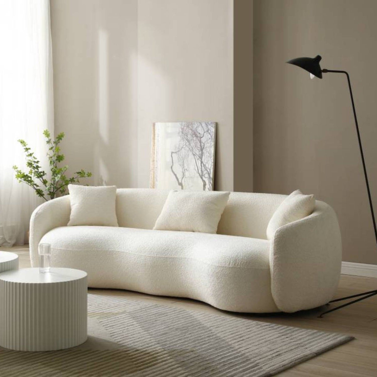 This curved white boucle sofa is giving all the cozy modern vibes 🤍 The soft lambswool texture and sculptural shape make it the prettiest statement piece for any living room. Love how the chaise makes it perfect for relaxing while still looking super chic.#Wayfair #WayfairFinds #BoucleSofa #CurvedSofa #WhiteSofa #SectionalSofa #BoucleCouch #LivingRoomStyle #LivingRoomInspo #NeutralDecor #ModernHome #CozyHome #InteriorInspo #HomeDecorFinds #TrendingHomeDecor #SofaGoals #CurvedFurniture #LuxuryLivingRoom #ChicHome #MinimalHome #HomeDecorIdeas #NeutralLivingRoom #ModernLivingRoom #AestheticHome #SectionalCouch #ComfySofa #DesignerLookForLess #BoucleFabric #StatementSofa #HomeStyling

#LTKSeasonal #LTKHome #LTKSaleAlert